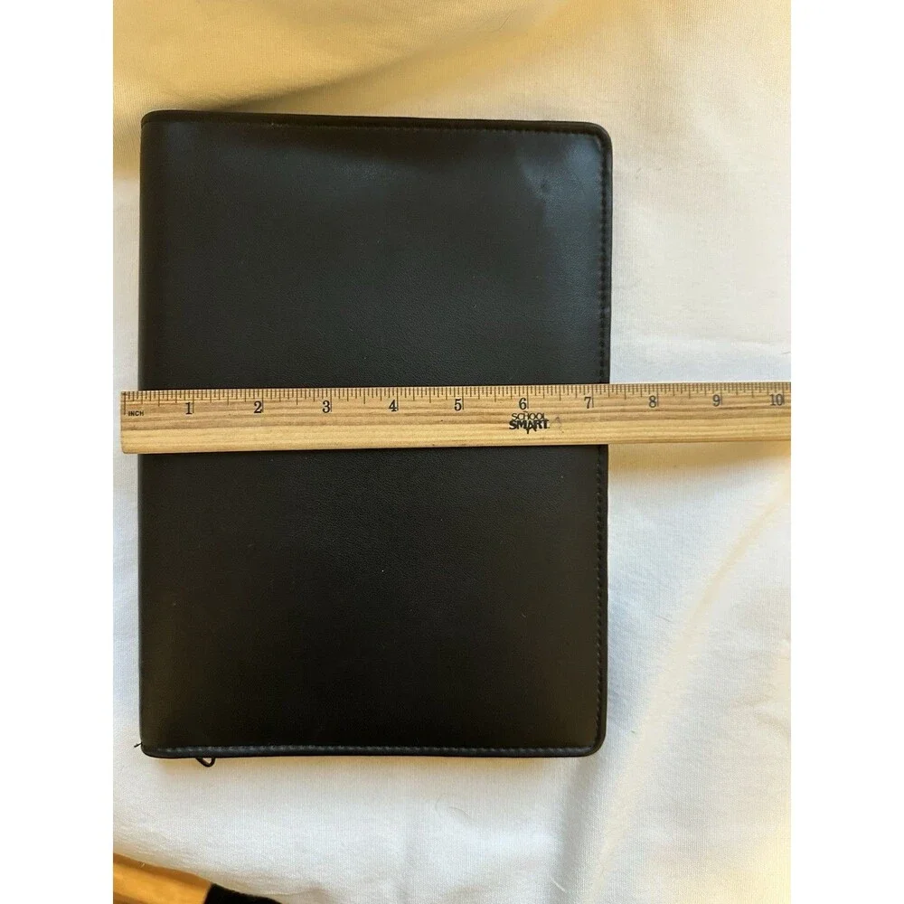 Vintage Black Personal Organizer Planner Day Runner 9